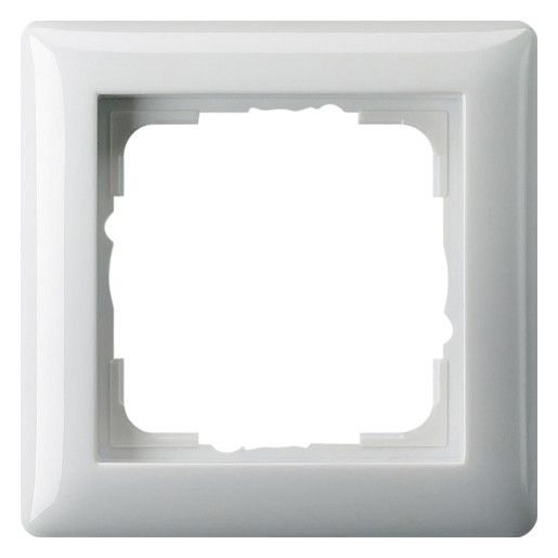 GIRA 021103 Abdeckrahmen 1fach Standard 55 Reinweiß glänzend
