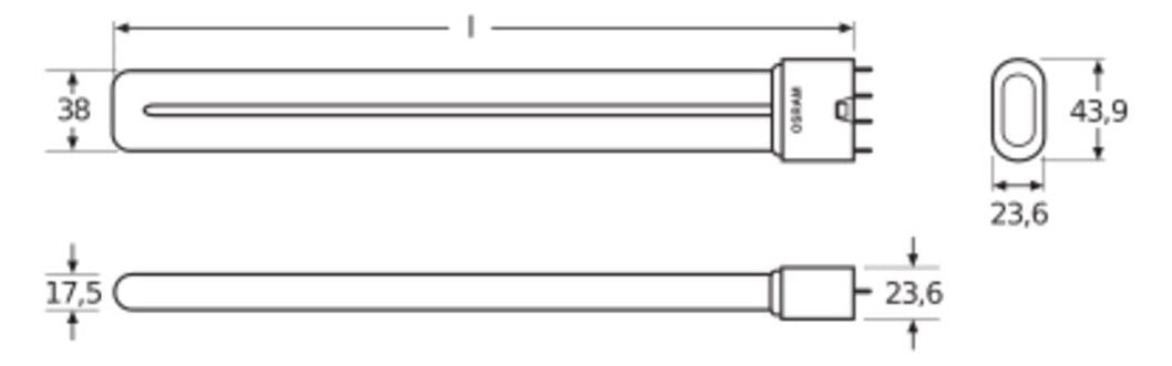 Osram DULUX L 55W/830 2G11 535mm FS1 Kompakt-LLp Warmton f.EVG