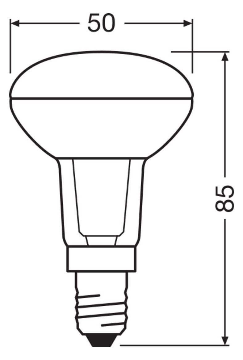 Ledvance LED R50 60 36° P 4.3W 827 E14 350lm 2700K LED-Reflektor