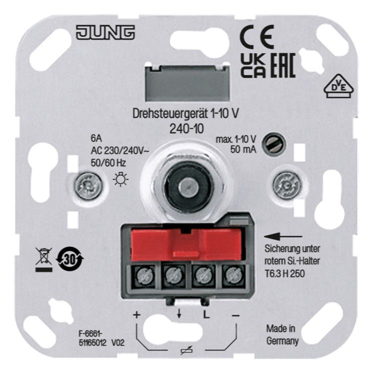 Jung 240-10 Elektronisches Potentiometer Schaltfunktion f.EVGs u.Tronic-Trafos