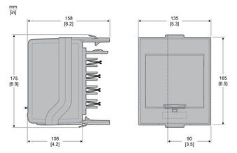 Schneider KSB32CM55 Canalis Abgangs- adapter f.4pol Modularg. 32A 5x18mm
