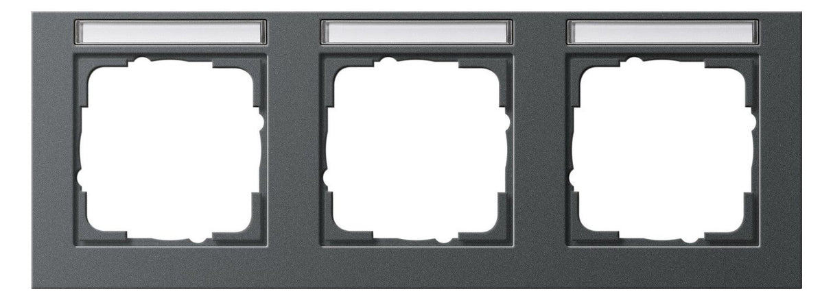 GIRA 109323 Abdeckrahmen 3fach waager. BSF E2 Anthrazit
