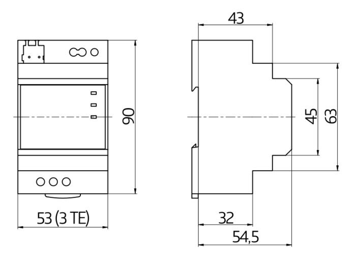 BEG 90214 PSN-230/640/30/ KNX REG grau Spannungsversorgung