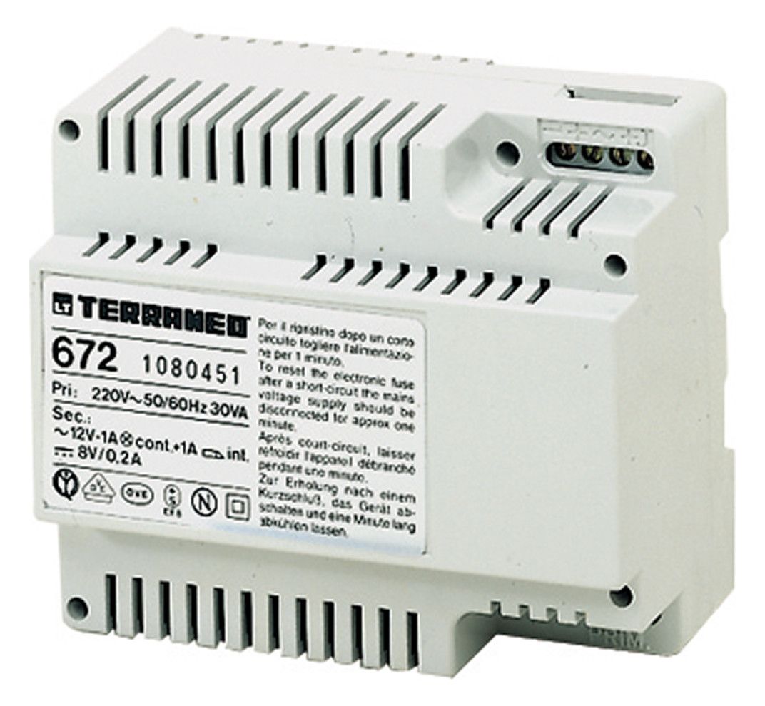 BTicino 672 Netzgerät Mehrdraht f.Altsystem TERRANEO 6TE DIN