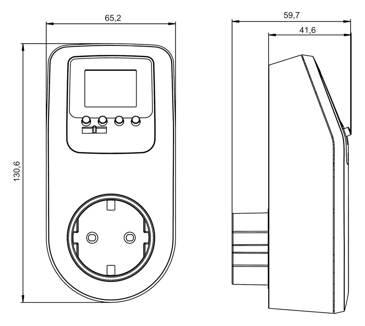 Theben eltimo 020 Astro top3 Digitale Steckdosen-Zeitschaltuhr Woche 0200170