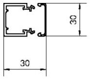 Hager LF3003007035 Leitungsführungskanal lichtgrau