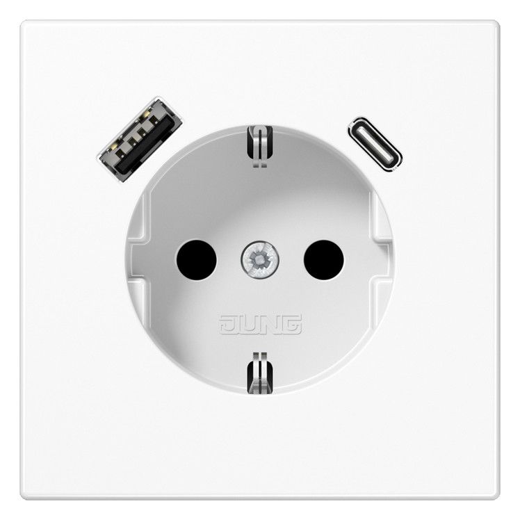 Jung LS1520-15CAWW SCHUKO Steckdose m.USB Typ AC