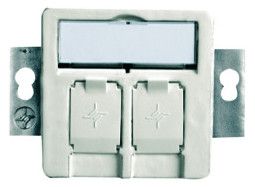 TEGA 100021416 Modulaufnahme 50x50 2fach alpinweiß