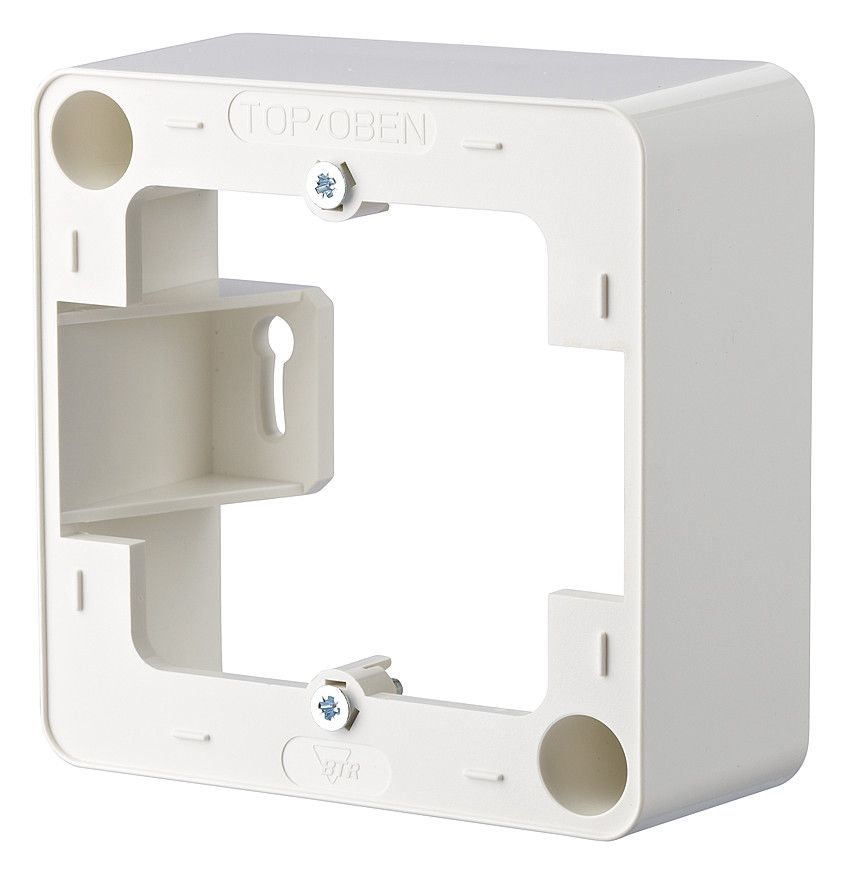 Metz 130829-02-I Aufputzrahmen 85x85mm 1fach reinweiß