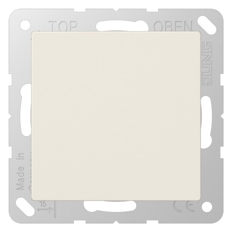 Jung A594-0 Blind-Abdeckung m.Tragring verrastet Serie AS weiß