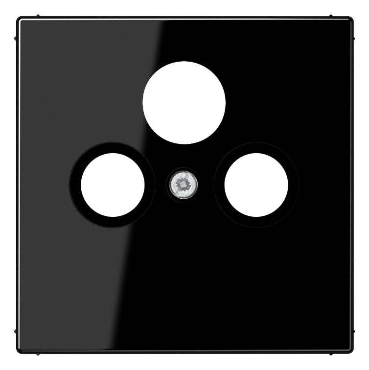 Jung LS990SATSW Abdeckung 3Loch f.SAT-TV schwarz