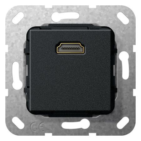 GIRA 566910 HDMI Kupplung Einsatz Schwarz matt