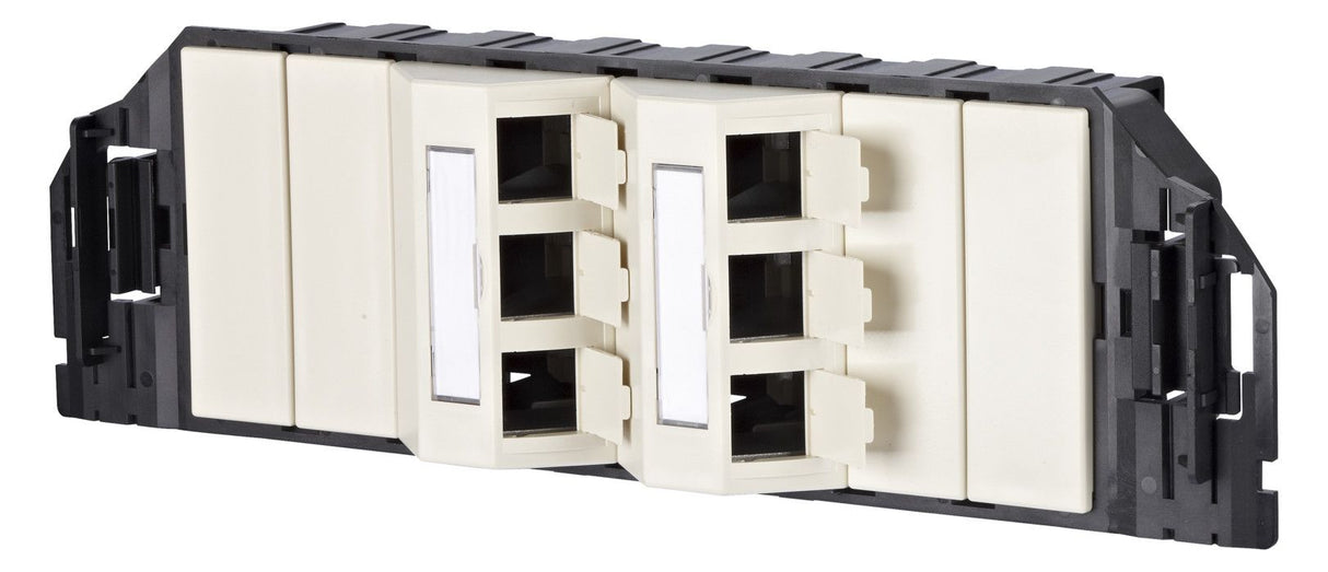 Metz 1309360601-E Subway Unterflur- einheit GB3 6 Port unbestückt perlweiß