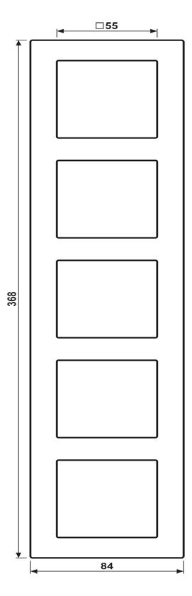 Jung AC585GLWW Glasrahmen 5fach Serie A creation alpinweiß
