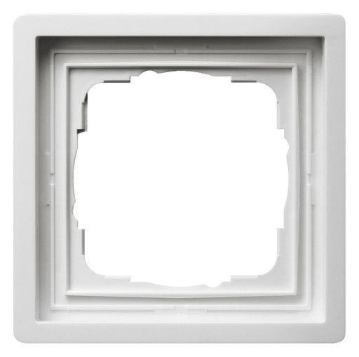 GIRA 0211112 Abdeckrahmen 1fach Flächenschalter Reinweiß glänzend
