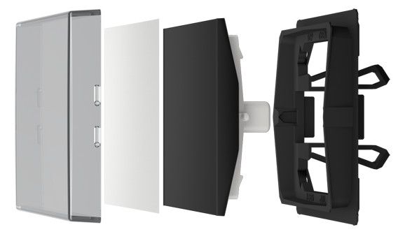 Jung A590NAGL Wippe transparent Beschriftungsfläche 50x50mm Serie A/AS