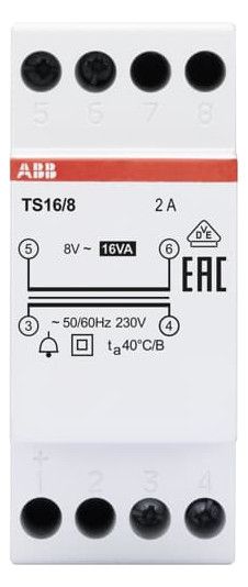 ABB TS16/8 Klingeltransformator 16VA 8VAC 2CSM228645R0812