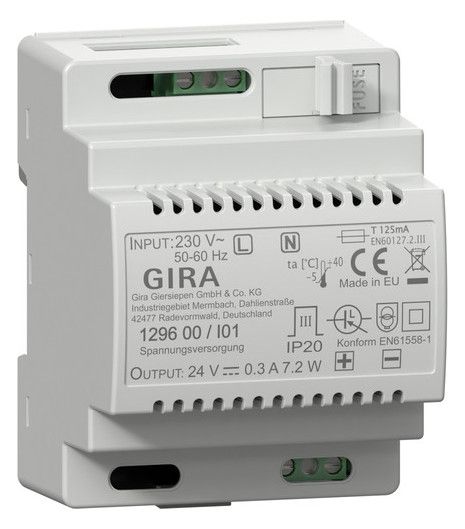 GIRA 129600 Spannungsversorgung DC 24V 300mA REG Elektronik