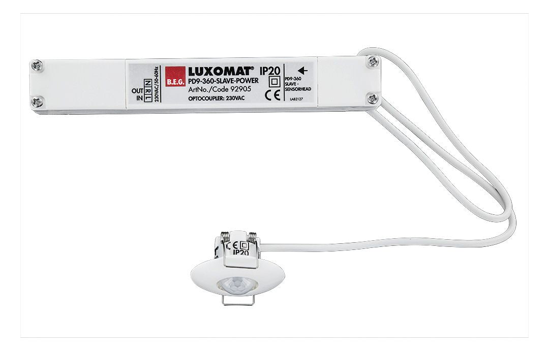 BEG 92905 PD9-S-DE weiß LUXOMAT Slave-Gerät