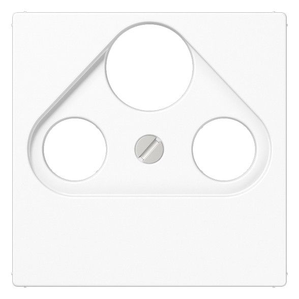 Jung A561BFPLSATWW Abdeckung 3Loch f.SAT-TV bruchsicher Serie A/AS alpinw.