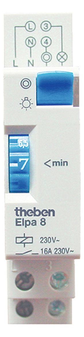 Theben ELPA 8 REG Treppenlichtschalter 300W LED 1-7Min mechanisch 3/4L 0080002