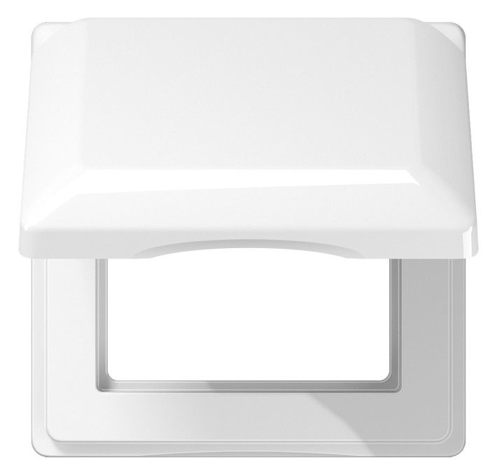 Jung AS581BFKLWW Klappdeckel v.Platte bruchsicher Serie AS alpinweiß