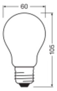 Ledvance LED Classic A 60 Filament DIM P 5.9W 827 Frosted Dimmbare LED - Lampen