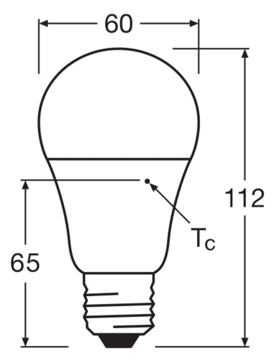 Ledvance CLASSIC A DIM P 10.5W 827 FR E27 1055lm 2700K LED-Glühlampe