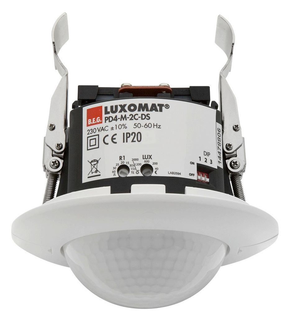 BEG 92760 PD4-M-2C-DS-DE weiß LUXOMAT Präsenzmelder Dual Supply