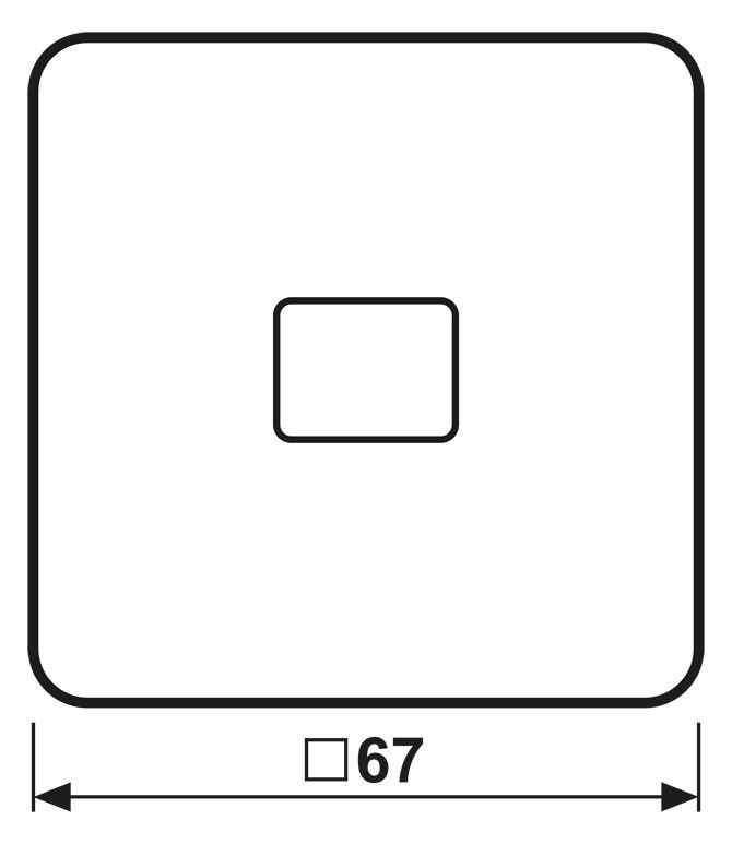 Jung CD590KOBF Wippe Lichtleiter bruchsicher weiß