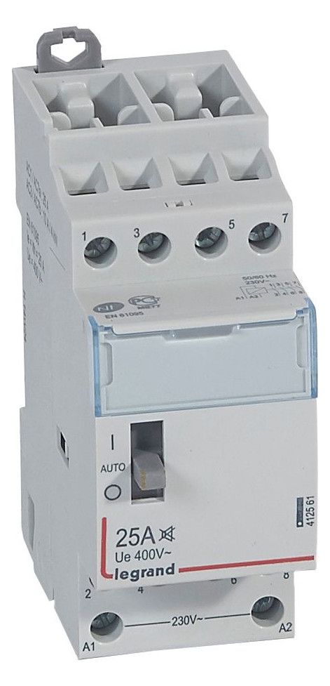 Legrand 412561 CX3 Schütz brummfrei 230V 25A 4S m.Handschalter