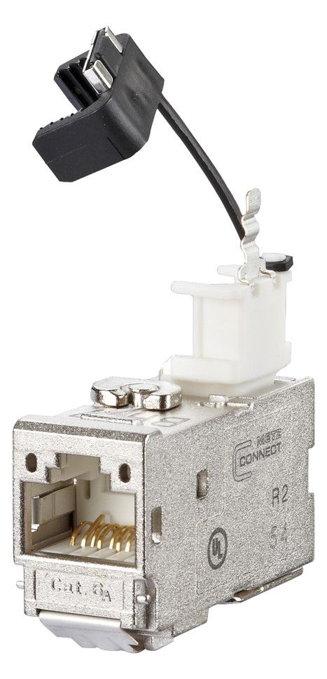 Metz 130B13-E Modul Cat.6A 90° Buchse Anschlusseinheit RJ45