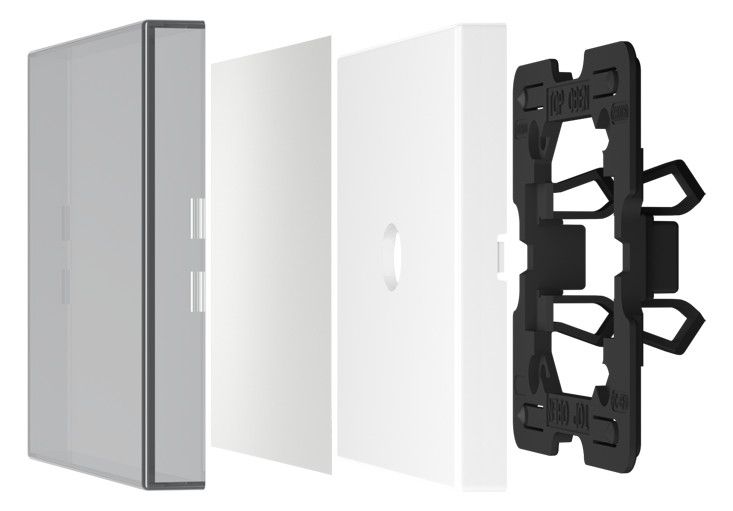 Jung LS990NAGL Wippe transparent Beschriftungsfläche 66x66mm