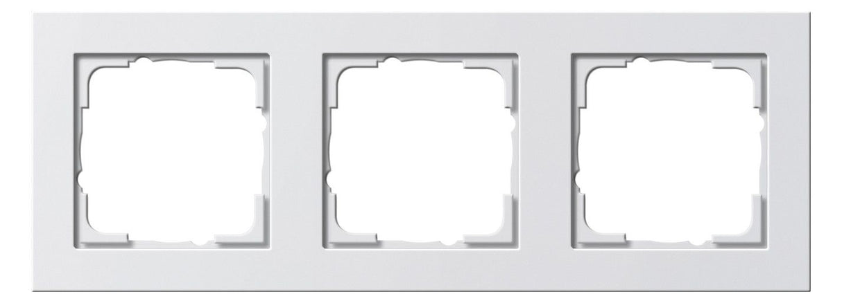 GIRA 021322 Abdeckrahmen 3fach E2 Reinweiß seidenmatt