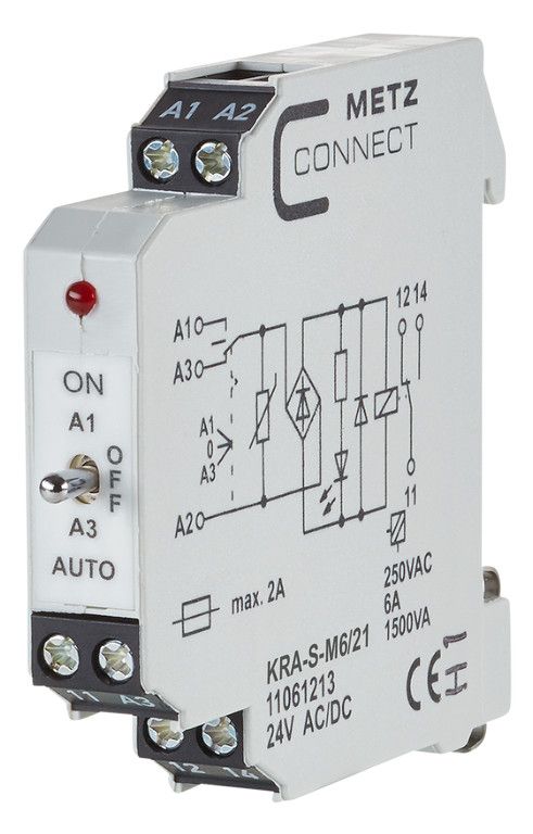 Metz 11061213 KRA-S-M6/21 1Wechsler 24VAC/DC Koppelbaustein