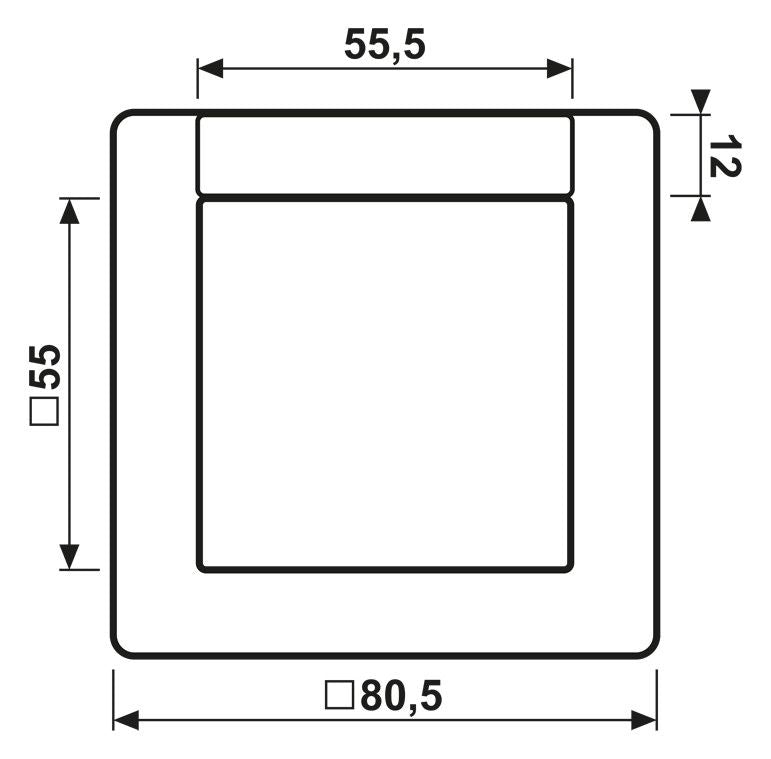 Jung AS581NA Rahmen 1fach Schriftfeld Serie AS weiß
