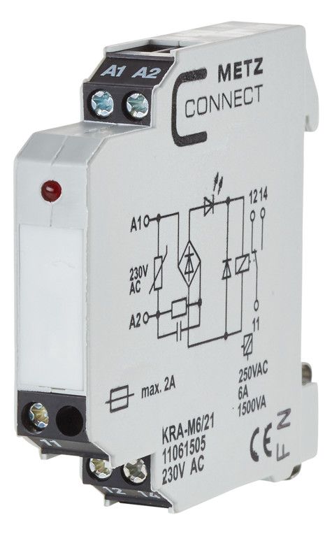Metz 11061505 KRA-M6/21 1Wechsler 230VAC Koppelbaustein