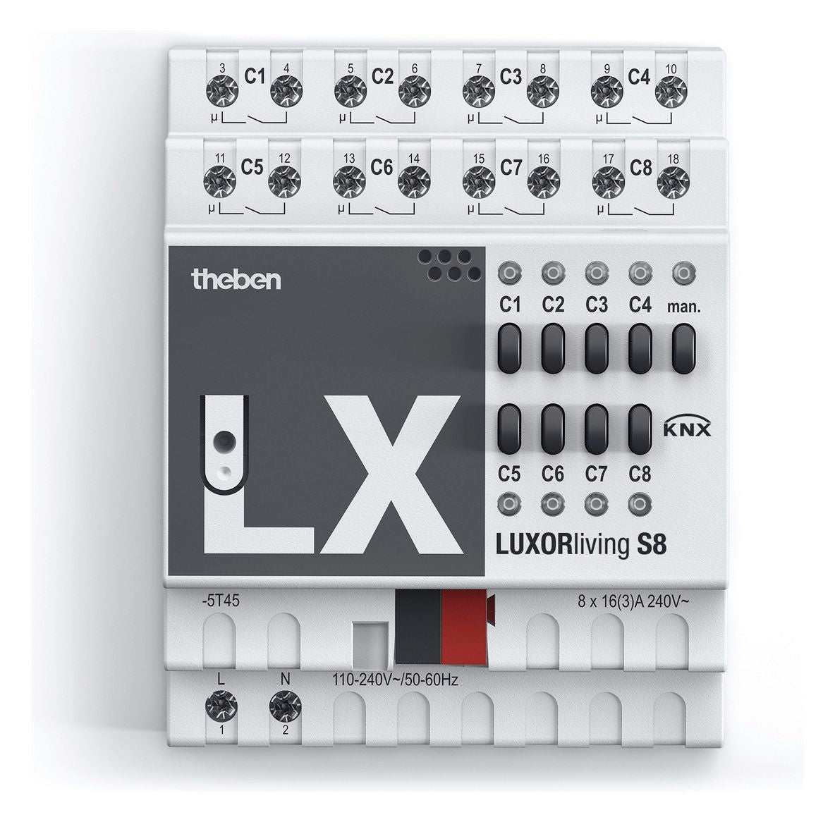 Theben LUXORliving S8 8f Schaltaktor DIN Smart Home 4800425