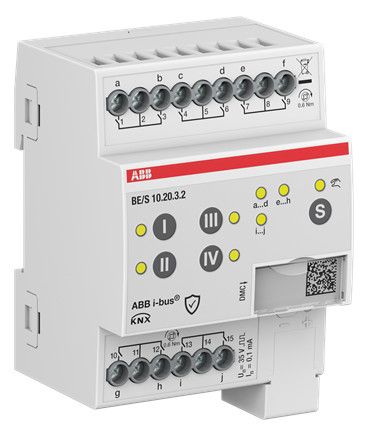 ABB BE/S10.20.3.2 Binäreingang 10fach Kontaktabfrage manuelle 2CDG110277R0011
