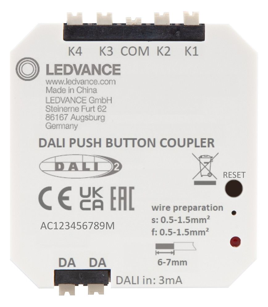 Ledvance PUSHBUTTON COUPLER DALI-2
