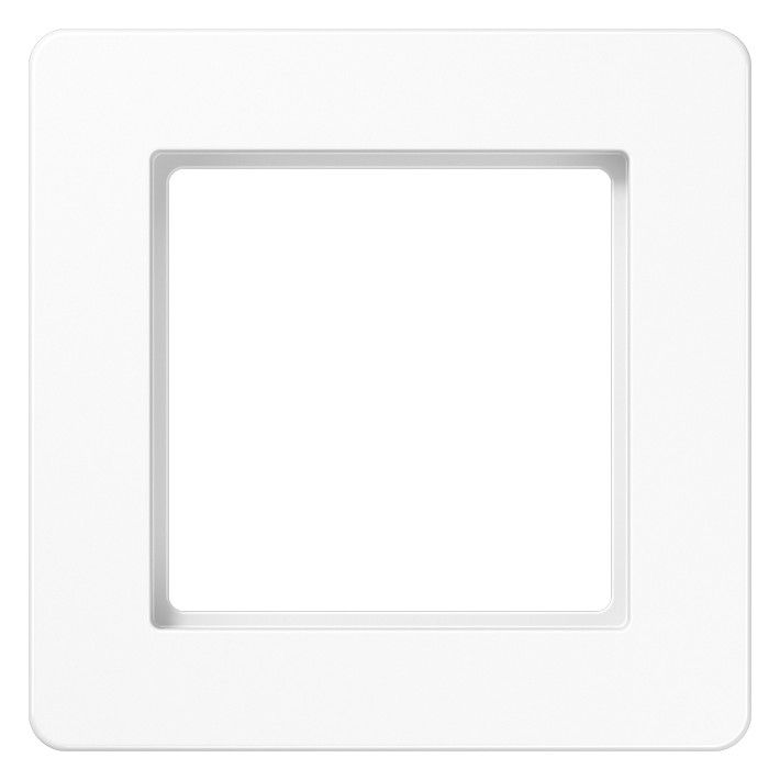 Jung AF581BFWW Rahmen 1f.bruchsicher f.waager.u.senkr.komb.