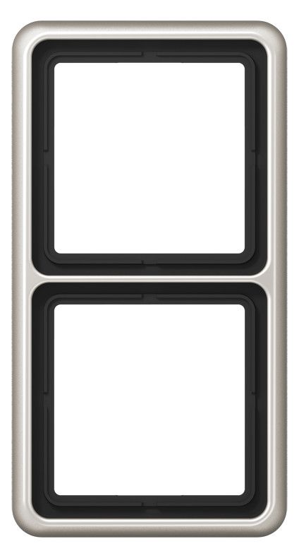 Jung CD582PT Rahmen 2fach platin