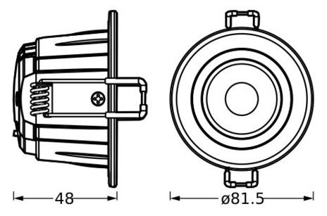 Ledvance SP CBO ADJ V 6W CPS DIM60DEG IP65WT