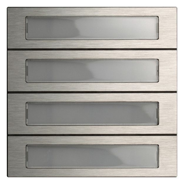 GIRA 5534920 Ruftastenmodul 4fach System 106 Edelstahl