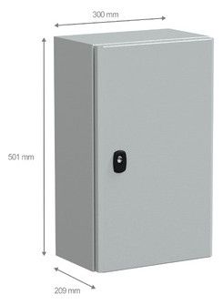 Schneider NSYS3D5320P Wandschrank Volltür m.Mpl H500xB300xT200 IP66 IK10