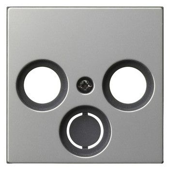 GIRA 0869600 Abdeckung Koaxial-Antennen- steckdose System 55 Edelstahl