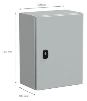 Schneider NSYS3D4320P Wandschrank Volltür m.Mpl H400xB300xT200 IP66 IK10