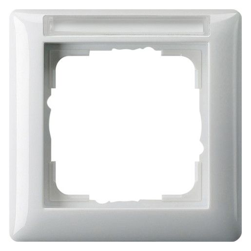 GIRA 109103 Abdeckrahmen 1fach BSF Standard 55 Reinweiß glänzend