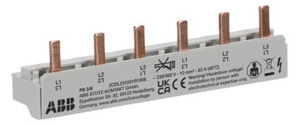 ABB PS3/6 PS3/6 Phasenschiene 3Ph.,6Pins,10mm²