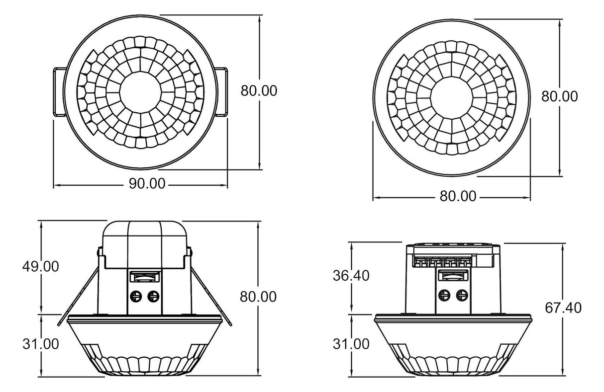 Theben LUXA 103 S360-100-28 DE-UP WH Korr.präsenzm Decken UP/DE 28x5m 1030072